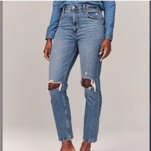Abercrombie and Fitch Ultra High Rise Ankle Straight Jeans